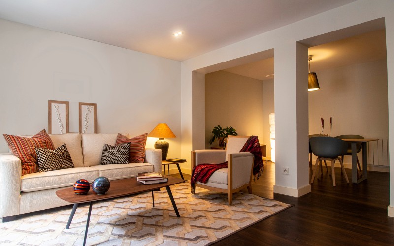 warm lighting for living room